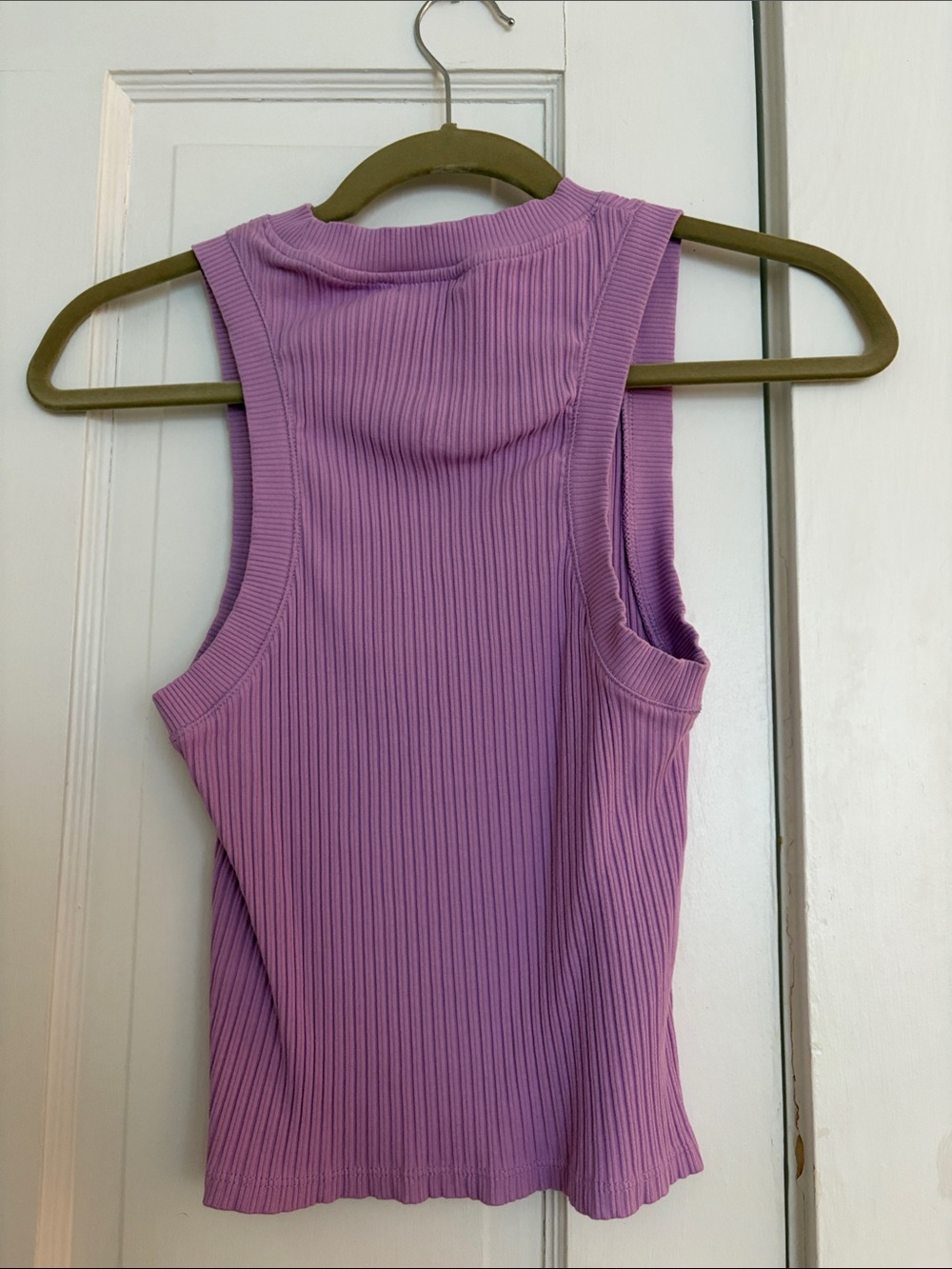 Zara Ribbed Tank Top - Lavender - Picture 3 of 3